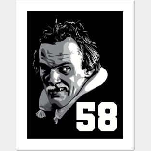 Jack Lambert greyscale Posters and Art